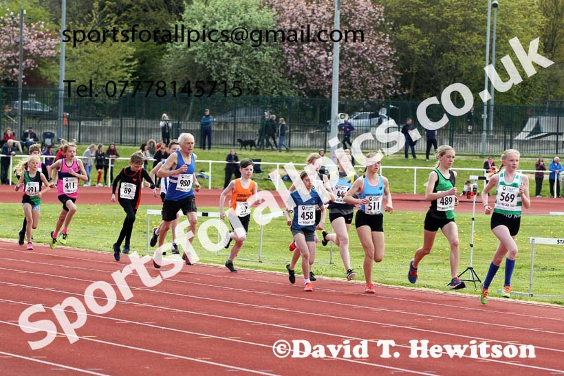 1500 metres, 2021 NECAA Middlesbrough Open Meting, Sunday, May 9th. Photo: David T. Hewitson/Sports for All Pics